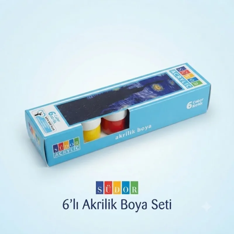 SÜDOR AKRİLİK BOYA SET 6*20ML