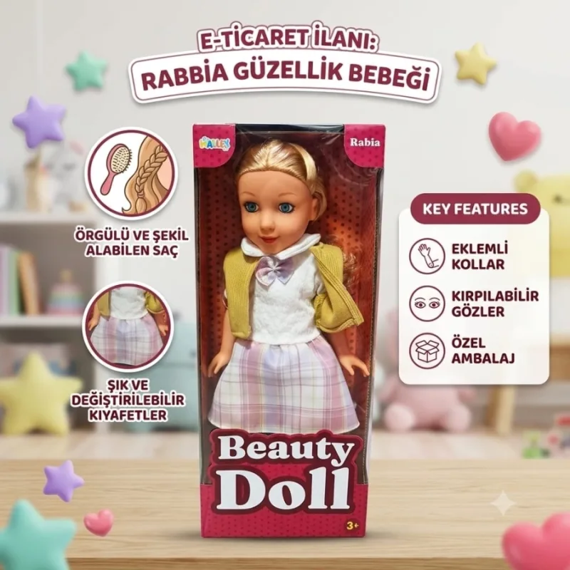 45 CM BÜYÜK RABİA BEBEK