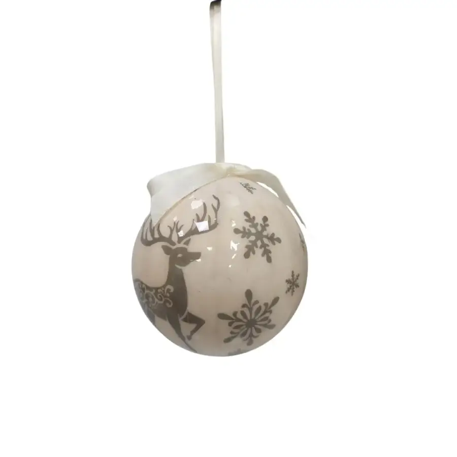 GRİ GEYİK DESENLİ 8 CM TOP