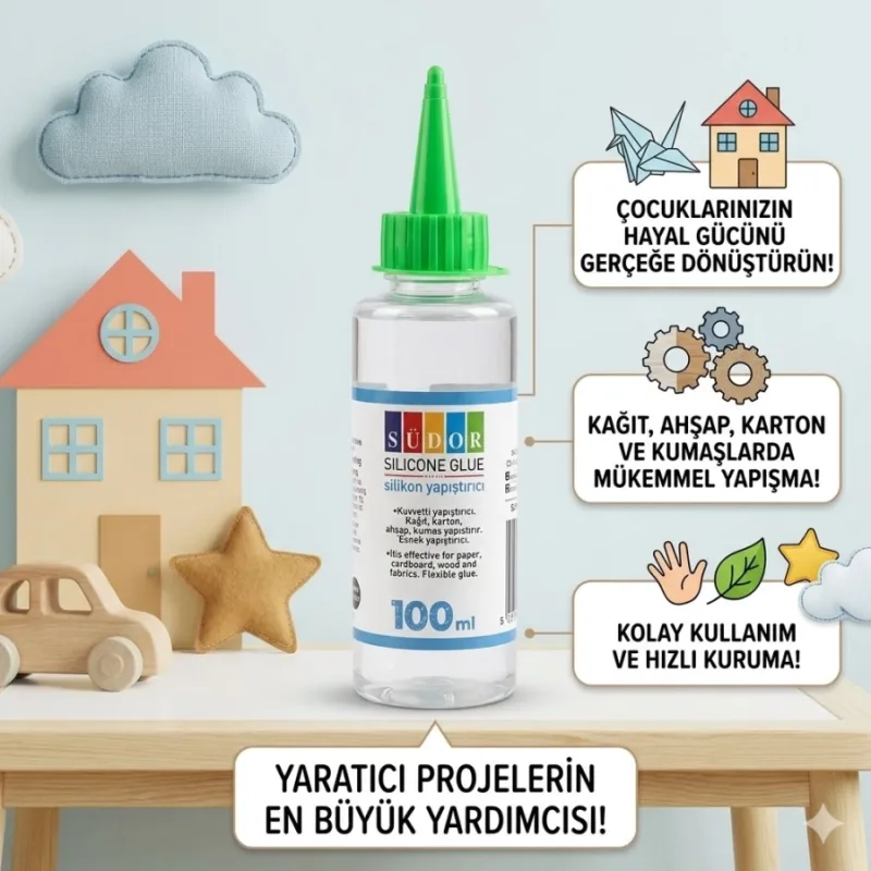SÜDOR SİLİKON YAPIŞTIRICI 100 ML