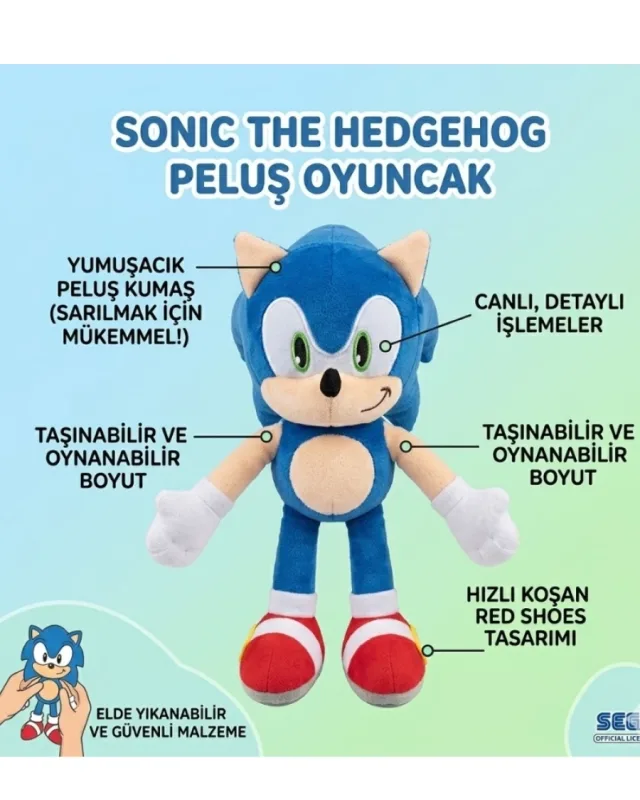 45 CM SONIC PELUŞ