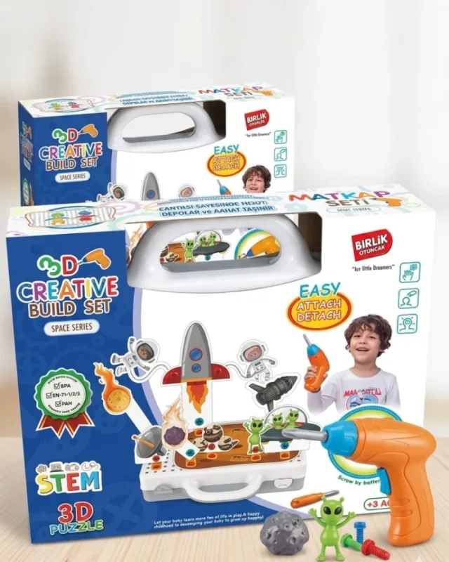 UZAY SERİSİ 3D EĞİTİCİ MATKAP SETİ