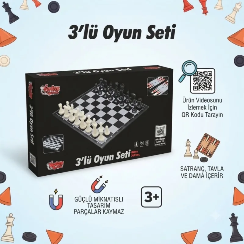 SATRANÇ MIKNATISLI KATLANIR